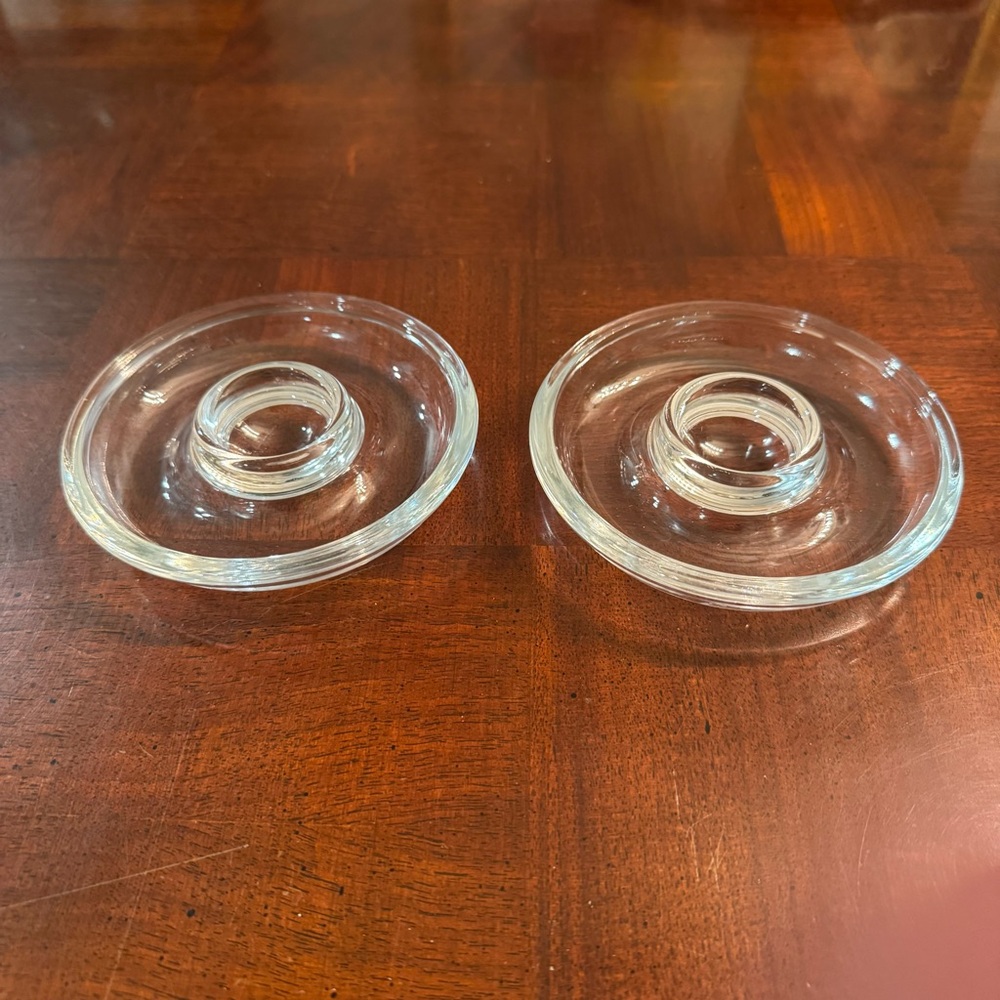 Vintage Egg Tray Serving Cups Clear Glass